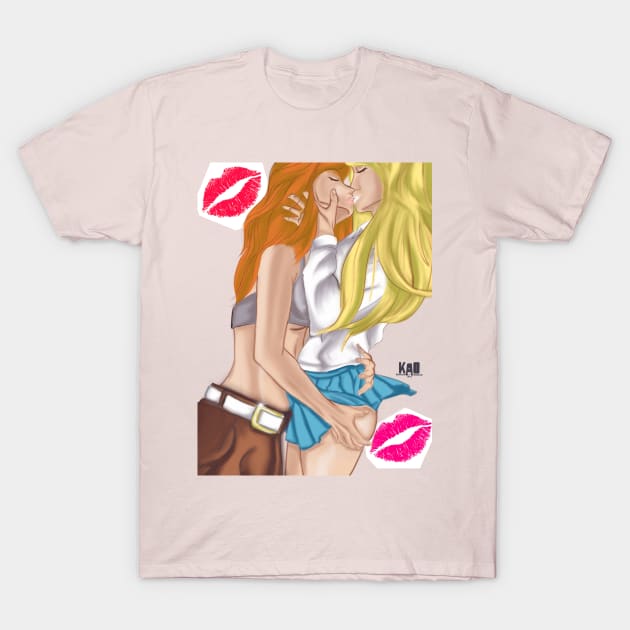 I kissed a girl… T-Shirt by KonataArtOnline